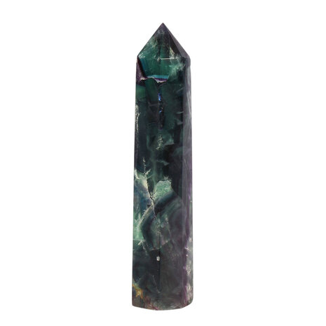 Fluoriet (multi) punt geslepen 17,5 x 3,6 x 3,1 cm | 422 gram Fluoriet (multi) punt geslepen 17,5 x 3,6 x 3,1 cm | 422 gram