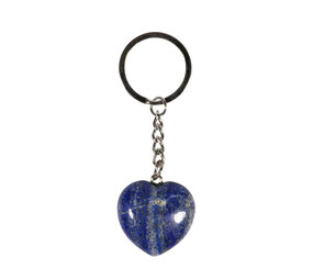 Lapis lazuli sleutelhanger hart 3 cm Lapis lazuli sleutelhanger hart 3 cm