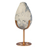 Celestien ei op goudkleurige standaard 13,8 x 8,8 x 8,1 cm | 1506 gram Celestien ei op goudkleurige standaard 13,8 x 8,8 x 8,1 cm | 1506 gram
