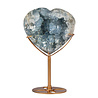 Celestien hart op goudkleurige standaard 11,7 x 10,9 x 4,9 cm | 1027 gram Celestien hart op goudkleurige standaard 11,7 x 10,9 x 4,9 cm | 1027 gram