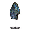Labradoriet schijf gepolijst op standaard 15,8 x 12,2 x 1,7 cm | 639 gram Labradoriet schijf gepolijst op standaard 15,8 x 12,2 x 1,7 cm | 639 gram