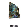 Labradoriet schijf gepolijst op standaard 21 x 12 x 1,5 cm | 1030 gram Labradoriet schijf gepolijst op standaard 21 x 12 x 1,5 cm | 1030 gram