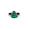 Zilveren ring dioptaas ruw maat 18 | driehoek 1,1 x 1,1 cm Zilveren ring dioptaas ruw maat 18 | driehoek 1,1 x 1,1 cm
