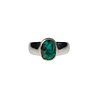 Zilveren ring dioptaas ruw maat 17 | ovaal 0,9 x 0,7 cm Zilveren ring dioptaas ruw maat 17 | ovaal 0,9 x 0,7 cm
