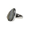 Zilveren ring chalcedoonroosje maat 17 1/2 (verstelbaar) | druppel 2 x 1,1 cm Zilveren ring chalcedoonroosje maat 17 1/2 (verstelbaar) | druppel 2 x 1,1 cm