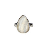 Zilveren ring chalcedoonroosje maat 19 (verstelbaar) | druppel 1,8 x 1,1 cm Zilveren ring chalcedoonroosje maat 19 (verstelbaar) | druppel 1,8 x 1,1 cm
