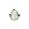 Zilveren ring chalcedoonroosje maat 19 (verstelbaar) | druppel 1,8 x 1,1 cm Zilveren ring chalcedoonroosje maat 19 (verstelbaar) | druppel 1,8 x 1,1 cm