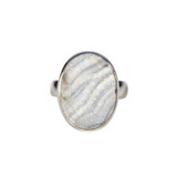 Zilveren ring chalcedoonroosje maat 18 1/2 (verstelbaar) | ovaal 2 x 1,5 cm Zilveren ring chalcedoonroosje maat 18 1/2 (verstelbaar) | ovaal 2 x 1,5 cm