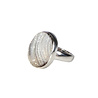 Zilveren ring chalcedoonroosje maat 16 1/2 (verstelbaar) | ovaal 1,6 x 1,2 cm Zilveren ring chalcedoonroosje maat 16 1/2 (verstelbaar) | ovaal 1,6 x 1,2 cm