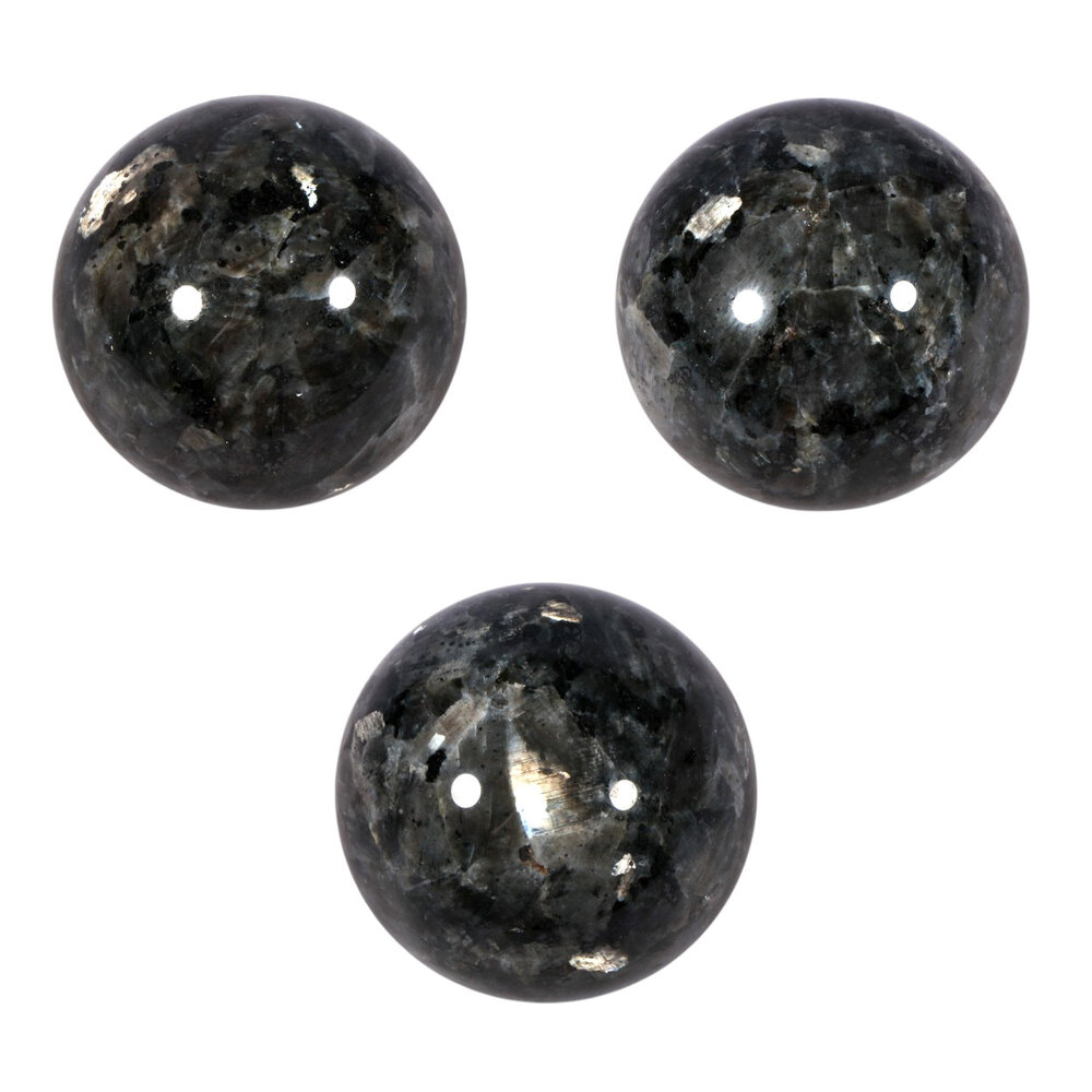 Larvikiet edelsteen bol 47 - 52 mm Larvikiet edelsteen bol 47 - 52 mm