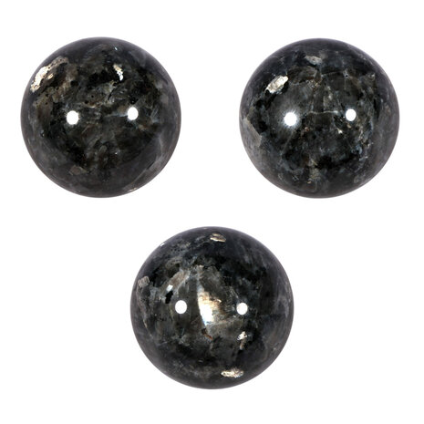 Larvikiet edelsteen bol 47 - 52 mm Larvikiet edelsteen bol 47 - 52 mm
