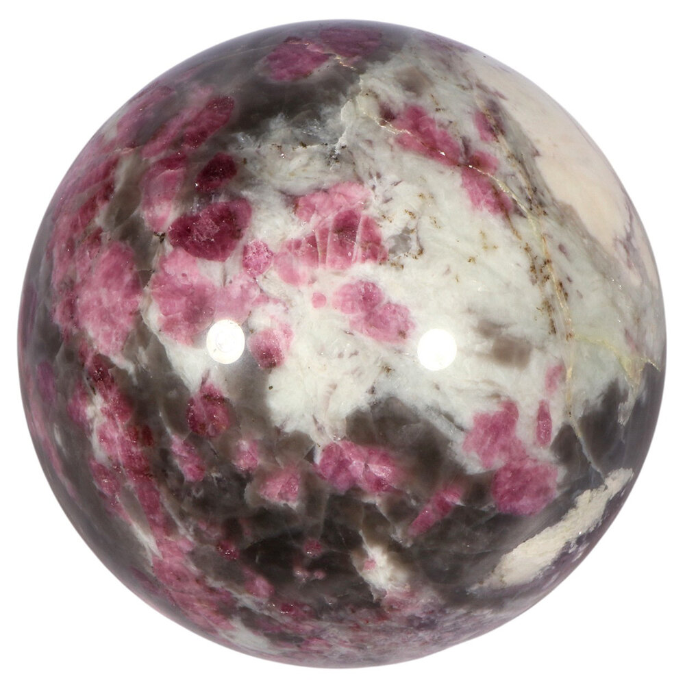 Lepidoliet met roze toermalijn (unicorn stone) bol 115 mm | 2642 gram Lepidoliet met roze toermalijn (unicorn stone) bol 115 mm | 2642 gram