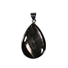 Zilveren hanger hyperstheen | druppel 3,2 x 2,2 cm