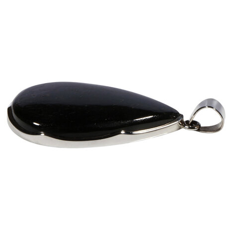 Zilveren hanger hyperstheen | druppel 4,3 x 2,7 cm