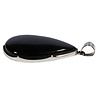 Zilveren hanger hyperstheen | druppel 4,3 x 2,7 cm
