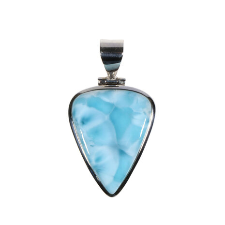 Zilveren hanger larimar | driehoek 2,7 x 2,1 cm Zilveren hanger larimar | driehoek 2,7 x 2,1 cm