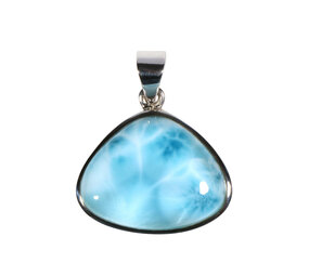 Zilveren hanger larimar | driehoek 2,4 x 1,9 cm Zilveren hanger larimar | driehoek 2,4 x 1,9 cm