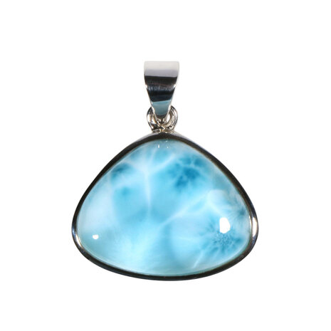 Zilveren hanger larimar | driehoek 2,4 x 1,9 cm Zilveren hanger larimar | driehoek 2,4 x 1,9 cm