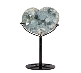 Celestien hart op standaard 8,6 x 6,7 x 5,2 cm | 521 gram Celestien hart op standaard 8,6 x 6,7 x 5,2 cm | 521 gram