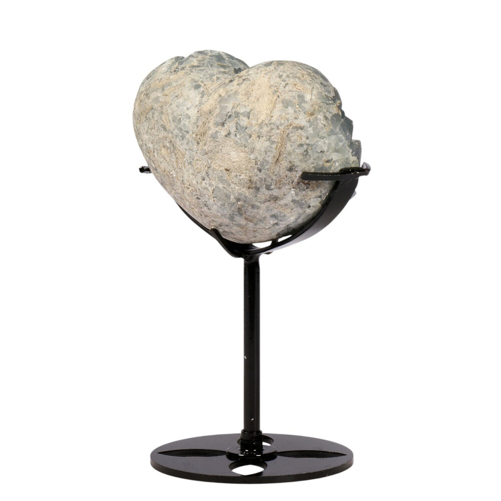 Celestien hart op standaard 8,6 x 6,7 x 5,2 cm | 521 gram Celestien hart op standaard 8,6 x 6,7 x 5,2 cm | 521 gram