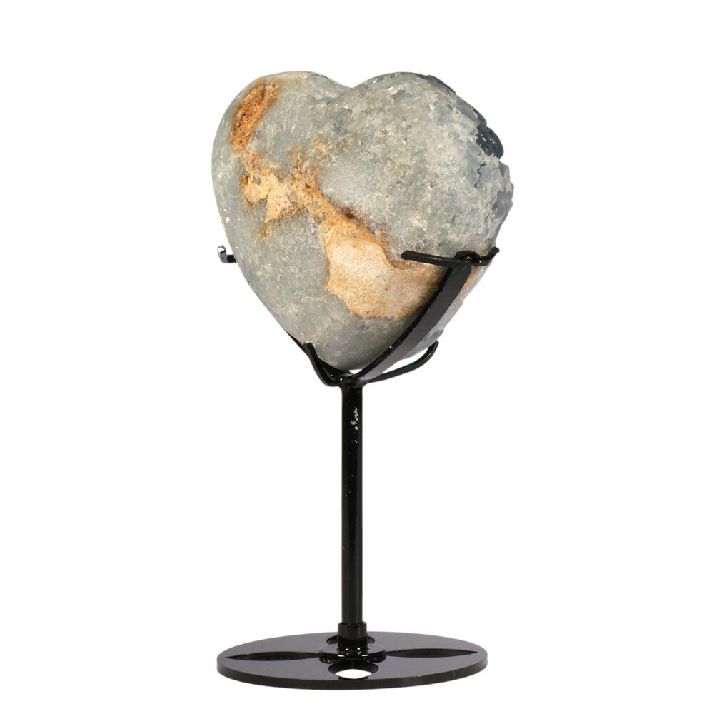 Celestien hart op standaard 9,3 x 7,9 x 5,3 cm | 636 gram Celestien hart op standaard 9,3 x 7,9 x 5,3 cm | 636 gram