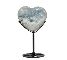 Celestien hart op standaard 9,2 x 8,7 x 5,3 cm | 758 gram Celestien hart op standaard 9,2 x 8,7 x 5,3 cm | 758 gram
