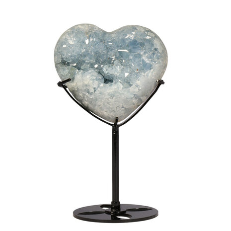 Celestien hart op standaard 9,2 x 8,7 x 5,3 cm | 758 gram Celestien hart op standaard 9,2 x 8,7 x 5,3 cm | 758 gram