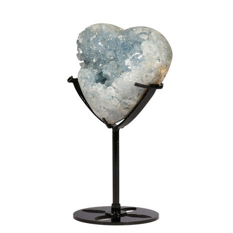 Celestien hart op standaard 9,2 x 8,7 x 5,3 cm | 758 gram Celestien hart op standaard 9,2 x 8,7 x 5,3 cm | 758 gram