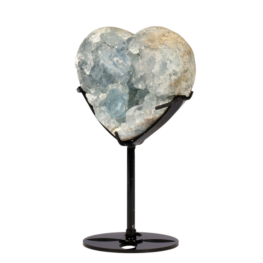 Celestien hart op standaard 10 x 8,7 x 4,8 cm | 771 gram Celestien hart op standaard 10 x 8,7 x 4,8 cm | 771 gram