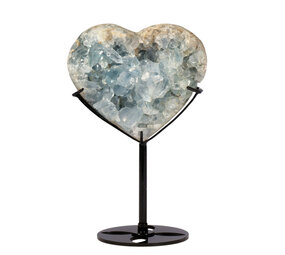 Celestien hart op standaard 10,5 x 9,8 x 6,1 cm | 856 gram Celestien hart op standaard 10,5 x 9,8 x 6,1 cm | 856 gram