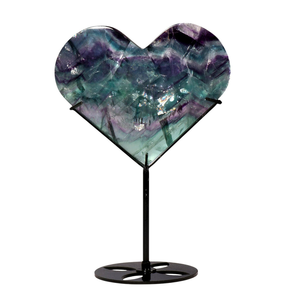 Fluoriet (multi) hart op standaard 12,6 x 15 x 1,9 cm | 785 gram