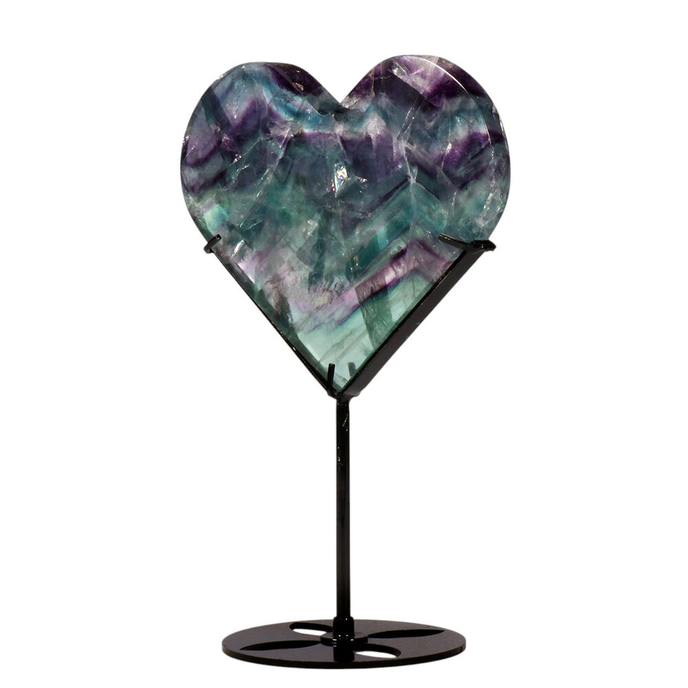 Fluoriet (multi) hart op standaard 12,6 x 15 x 1,9 cm | 785 gram
