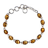 Zilveren armband citrien | ovaal facet 8 x 6 mm Zilveren armband citrien | ovaal facet 8 x 6 mm