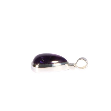 Zilveren hanger amethist | driehoek 1,5 x 1,5 cm Zilveren hanger amethist | driehoek 1,5 x 1,5 cm