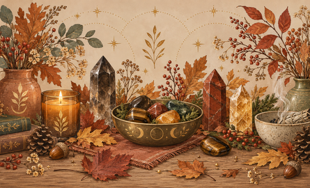 De herfst verwelkomen met edelstenen – rituelen voor balans, aarding en loslaten
