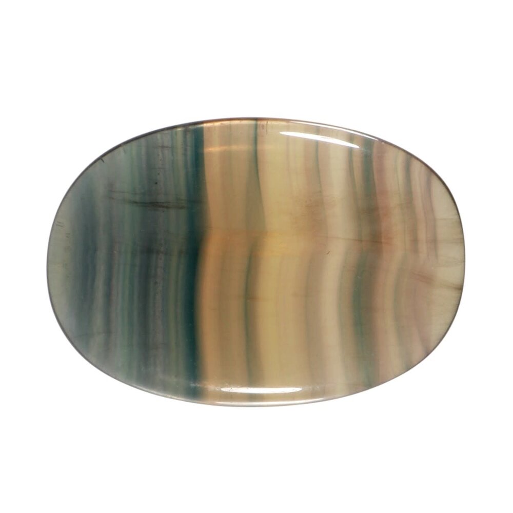 Fluoriet (regenboog) steen plat gepolijst Fluoriet (regenboog) steen plat gepolijst