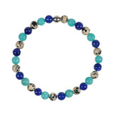 Armband sterrenbeeld maagd 18 cm | 6 mm kralen
