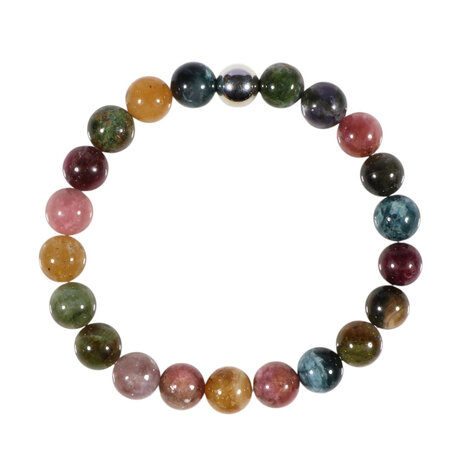 Toermalijn (multicolour) armband 20 cm | 8 mm kralen Toermalijn (multicolour) armband 20 cm | 8 mm kralen