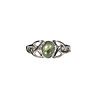 Zilveren ring moldaviet maat 18 | keltisch ovaal  cabochon 7 x 5 mm