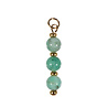 Gold filled hanger smaragd | 3 bolletjes Gold filled hanger smaragd | 3 bolletjes