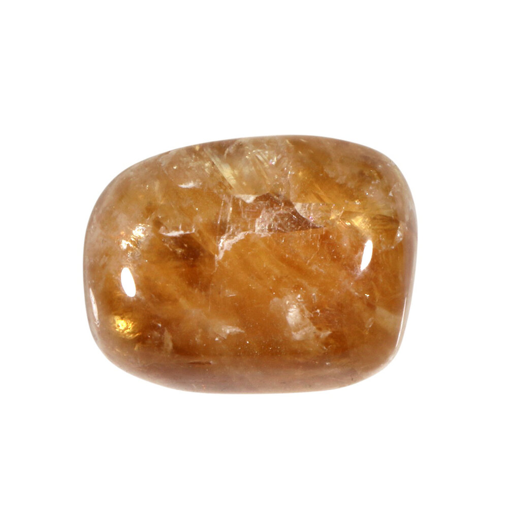 Calciet (honing) steen getrommeld | groot (L) Calciet (honing) steen getrommeld | groot (L)
