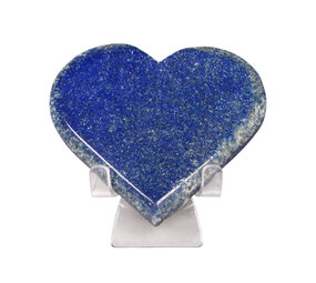 Lapis lazuli edelsteen hart op standaard 10 cm Lapis lazuli edelsteen hart op standaard 10 cm