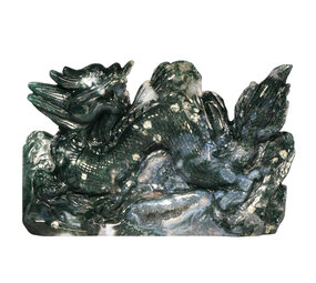 Mosagaat draak 22,5 x 14,8 x 3,6 cm | 1877 gram Mosagaat draak 22,5 x 14,8 x 3,6 cm | 1877 gram