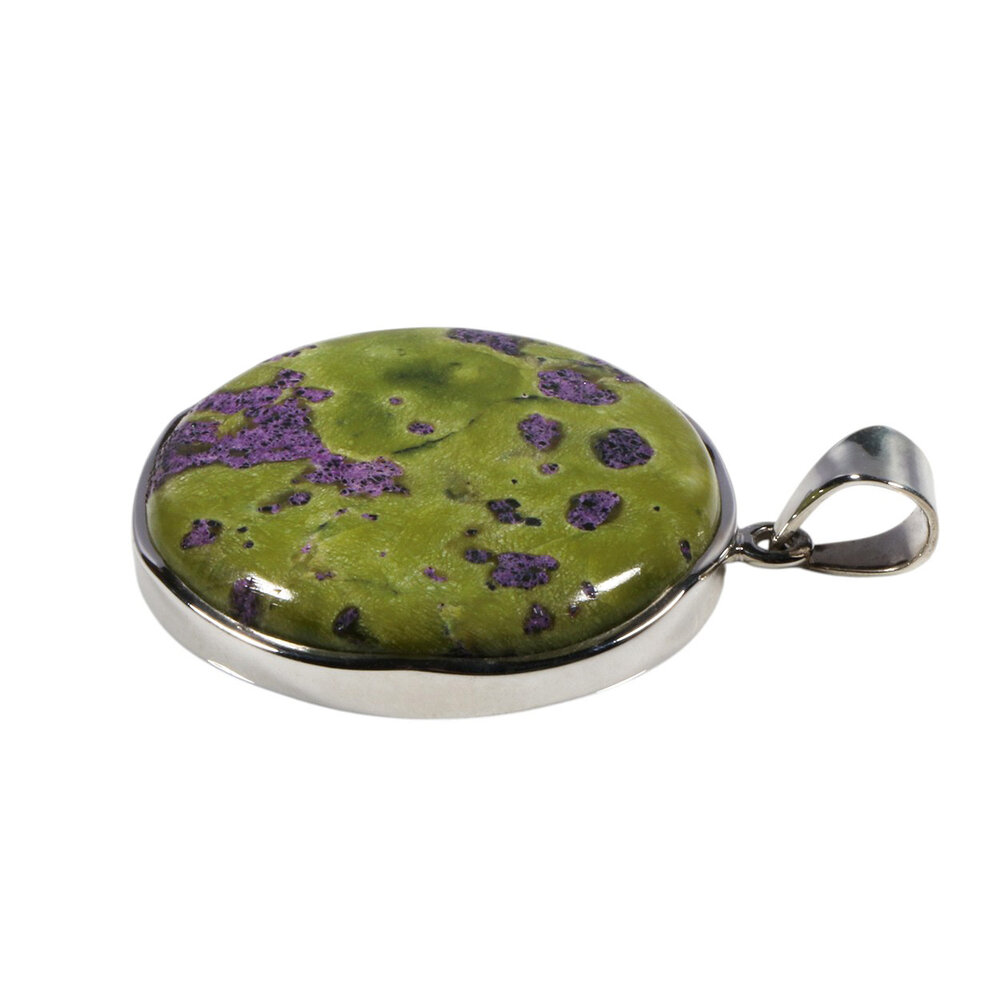 Zilveren hanger atlantisiet | rond 3,4 cm Zilveren hanger atlantisiet | rond 3,4 cm