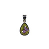 Zilveren hanger atlantisiet | druppel 1,4 x 1 cm Zilveren hanger atlantisiet | druppel 1,4 x 1 cm