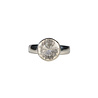 Zilveren ring bergkristal maat 17 1/2 | rond facet 0,9 cm Zilveren ring bergkristal maat 17 1/2 | rond facet 0,9 cm