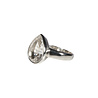 Zilveren ring bergkristal maat 17 | druppel facet 1,3 x 0,9 cm Zilveren ring bergkristal maat 17 | druppel facet 1,3 x 0,9 cm