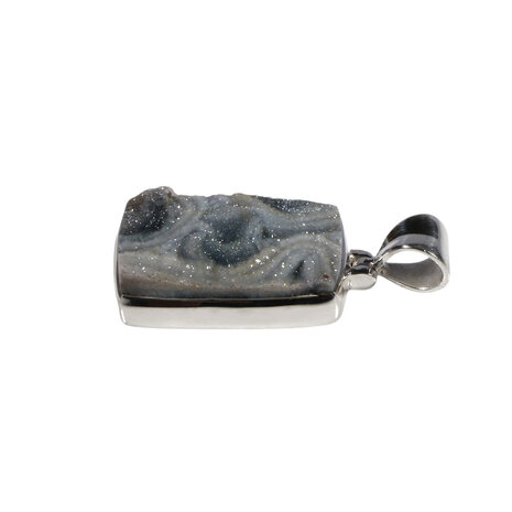 Zilveren hanger chalcedoonroosje | rechthoek 2,4 x 1,7 cm Zilveren hanger chalcedoonroosje | rechthoek 2,4 x 1,7 cm