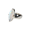 Zilveren ring maansteen (regenboog) maat 17 | markies facet (gezet) 2 x 0,8 cm Zilveren ring maansteen (regenboog) maat 17 | markies facet (gezet) 2 x 0,8 cm