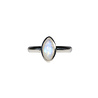 Zilveren ring maansteen (regenboog) maat 19 | markies 1,1 x 0,5 cm Zilveren ring maansteen (regenboog) maat 19 | markies 1,1 x 0,5 cm